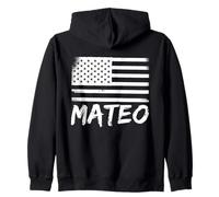 Mateo Citoyenneté Nom de prénom d'anniversaire personnalisé Sweat à Capuche