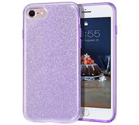MATEPROX Coques Compatible avec iPhone SE 2022 Coque iPhone 8 Coque iPhone 7 Coque iPhone Se 2020, Brillant Glitter Shining Protecteur Housse pour iPhone 7/8/SE 2020/SE 2022-Violet