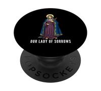 Mater Dolorosa Notre-Dame des Douleurs Vierge Marie Catholique PopSockets PopGrip Adhésif