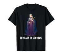 Mater Dolorosa Notre-Dame des Douleurs Vierge Marie Catholique T-Shirt