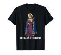 Mater Dolorosa Notre-Dame des Douleurs Vierge Marie Catholique T-Shirt