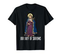 Mater Dolorosa Notre-Dame des Douleurs Vierge Marie Catholique T-Shirt