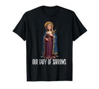 Mater Dolorosa Notre-Dame des Douleurs Vierge Marie Catholique T-Shirt