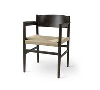 Mater Fauteuil Nestor chêne gris sirka. siège teinté naturel