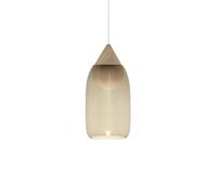 Mater Suspension Liuku Drop tilleul laqué mat smoked glass