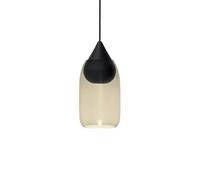 Mater Suspension Liuku Drop tilleul laqué noir smoked glass