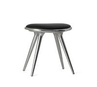 Mater Tabouret Mater cuir noir. structure en aluminium