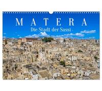 Matera - Die Stadt der Sassi (Wandkalender 2026 DIN A3 quer), CALVENDO Monatskalender: Einzigartige Höhlensiedlungen von Matera in Süditalien und europäische Kulturhauptstadt von 2019.
