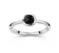 MATERIA by Matthias Wagner Bague carrée en argent 925 pour femme, Pierre précieuse, Quartz rose