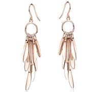 MATERIA by Matthias Wagner Boucles d'oreilles longues en or rose, forme goutte, argent sterling 925, 8,8 g #SO-309