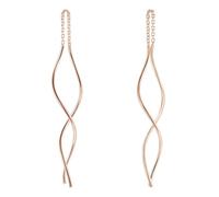 MATERIA by Matthias Wagner Boucles d'oreilles pendantes en argent 925 en spirale, Argent sterling