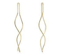 MATERIA by Matthias Wagner Boucles d'oreilles pendantes en argent 925 en spirale, Argent sterling