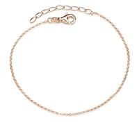 MATERIA by Matthias Wagner Bracelet plaqué or rose en argent 925, réglable de 18 à 21 cm #SA-124-Rose