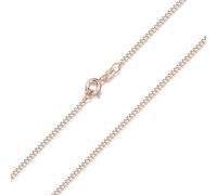 MATERIA by Matthias Wagner Chaîne gourmette en argent 925 plaqué or rose pour femme #K13