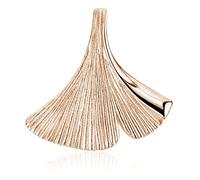 MATERIA by Matthias Wagner Ginkgo Pendentif feuille or rose - Argent sterling 925 plaqué or