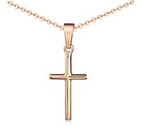 MATERIA by Matthias Wagner Pendentif croix en argent 925 en 3 couleurs au choix avec chaîne KA-305, ohne Kette, Argent sterling