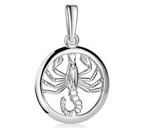 MATERIA by Matthias Wagner Pendentif signe du zodiaque en argent 925 rhodié pour homme et femme, Argent