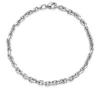 MATERIA by Matthias Wagner SA-140 Bracelet pour homme en argent 925 massif 18-24 cm 2,9 mm, 18 centimeters, Argent sterling