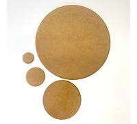 Materia Prima Lot de 100 disques en bois MDF pour travaux manuels, décoration et découpe au laser - 3 cm - Épaisseur : 2,5 mm - 10 cm