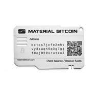 MATERIAL BITCOIN - Plaque Standard Anglaise - Portefeuille Bitcoin Physique - Impossible à pirater - Conçu pour Durer 200 Ans - Fabriqué Selon des mesures de sécurité et de confidentialité strictes
