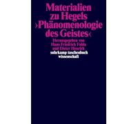 Materialien zu Hegels Phänomenologie des Geistes