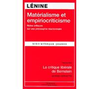 Matérialisme et empiriocriticisme: Notes critiques sur une philosophie réactionnaire