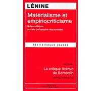 Matérialisme et empiriocriticisme Notes critiques sur une philosophie réactionnaire - Vladimir Ilitch Oulianov Lénine - Science Marxiste Eds - broché - Essai