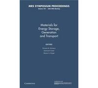 Materials for Energy Storage Generation and Transport Volume 730 - Cambridge University Press - Cambridge University Press - Livre en Anglais - Paperback Cambridge University PressCambridge University