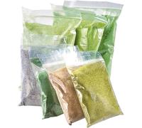 Matériau à saupoudrer pâturage, lisière de champs, fleurs d'été NOCH 75069 vert clair, vert moyen, vert foncé, marron 1 set