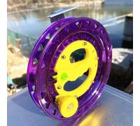 Matériau ABS pour poulie de cerf-volant en cristal offrant un contrôle de ligne fluide et une expérience de vol améliorée pour les amateurs de cerf-volant (20 cm violet)