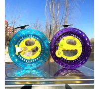 Matériau ABS pour poulie de cerf-volant en cristal offrant un contrôle de ligne fluide et une expérience de vol améliorée pour les amateurs de cerf-volant (22 cm, violet)