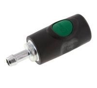 Matériau composite DN 7.4 Raccord pneumatique de sécurité Douille avec bouton-poussoir Colonne de tuyau de 9 mm