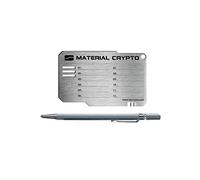 Matériau - Crypto Seed Storage Steel - Crypto Wallet en acier inoxydable - Portefeuille crypto sécurisé - Résistant aux piratages - Matériel pour crypto-monnaie (Wallet DIY)