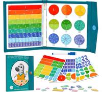 Matériau De Calcul De Rupture Magnétique, Matériau Montessori, Disques De Fraction, Cercles De Fraction, Pour Enfants, Appren E À Calculer La Fraction, Calcul De Fraction, Pour Enfants (B)[Z739]