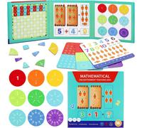 Matériau de calcul de rupture magnétique, matériau Montessori, disques de fraction, cercles de fraction, pour enfants, apprendre à calculer la fraction, calcul de fraction, pour enfants (B)