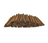 Matériau de Remplissage de Tubes d'hôtel à Insectes, 100 pièces, Tube en Bambou Naturel de 15cm de Longueur, Accessoires de Maison d'abeille, écologique dans Le Jardin