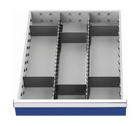 Bedrunka+Hirth Insert de tiroir Bedrunka+Hirth Série 500 Rails centraux avec cloisons de séparation Pour façades de 150 mm Quantité:1