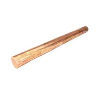 Matériau de tige de tournage en cuivre pur et soli Barres rondes en alliage de cuivre tellure C14500 (145), diamètre 2-60 mm x 100, for bricolage(25x100mm)