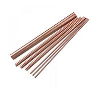 Matériau de tige de tournage en cuivre pur et soli Tige ronde en cuivre, diamètre 3-30 mm, longueur 50-300, lot de 1 ou 5 pièces(1pcs-12x250mm)