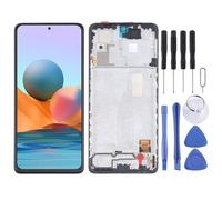 Matériau Oled Écran Lcd Et Numériseur Assemblage Complet Avec Cadre Pour Xiaomi Redmi Note 10 Pro / Redmi Note 10 Pro (Inde) / Redmi Note 10 Pro Max (4g) M2101k6g M2101k6r M2101k6p M2101k6i