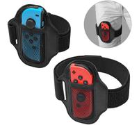 Matériau respirant et adapté à toute la famille : lot de 2 sangles de jambe ajustables pour Nintendo Switch RingFit Adventure, offrant une