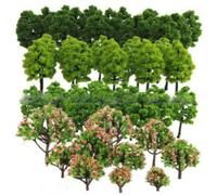 Matériaux de modèle d'architecture, arbre modèle 70 pièces/ensemble assortis d'arbres miniatures de simulation bricolage avec des arbres sur piquets pour l'architecture paysage ferroviaire, min