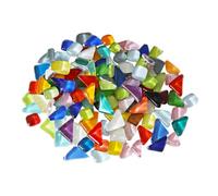 Matériaux de Mosaïque en Verre Éclatant pour Bricolage Créatif DIY | Fragment de Verre Cristal, Usage Polyvalent, pour Vases, Boucles D’oreilles et Boutons de Manchette