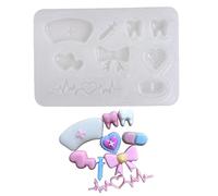 Matériaux de remplissage : moule creux en résine de silicone pour fabrication de bijoux pour moulage époxy, loisirs créatifs, moules de moulage en résine, bijoux en silicone, fleurs en cristal