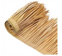 Matériaux De Toiture en Chaume De Palmier Tuile De Chaume De Simulation Rouleau De Chaume en Plastique PE 1-30M pour Tiki Bar Jardin Patio Gazébos Mur Décoration(Yellow b,0.5x1m/1.64X3.28ft)