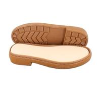 Matériaux de tricot à la main - Semelle en caoutchouc décontractée - Protection élastique antidérapante - Pour réparation de bottes et bottes - Marron - 34