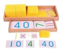 Matériaux Montessori, perles dorées Montessori, système décimal et jeu de banque