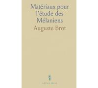 Matériaux pour l'étude des Mélaniens: Catalogue systématique et descriptions morphologiques détaillées des espèces et genres apparentés
