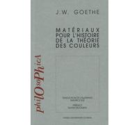 Materiaux pour l'histoire de la théorie des couleurs