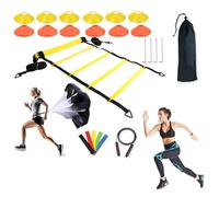 Matériel à l'agilité - Poteaux d'agilité Pliables pour Le Football, équipement à la Vitesse Portable, Outils Flexibles, kit de Sport Facile à Installer | E